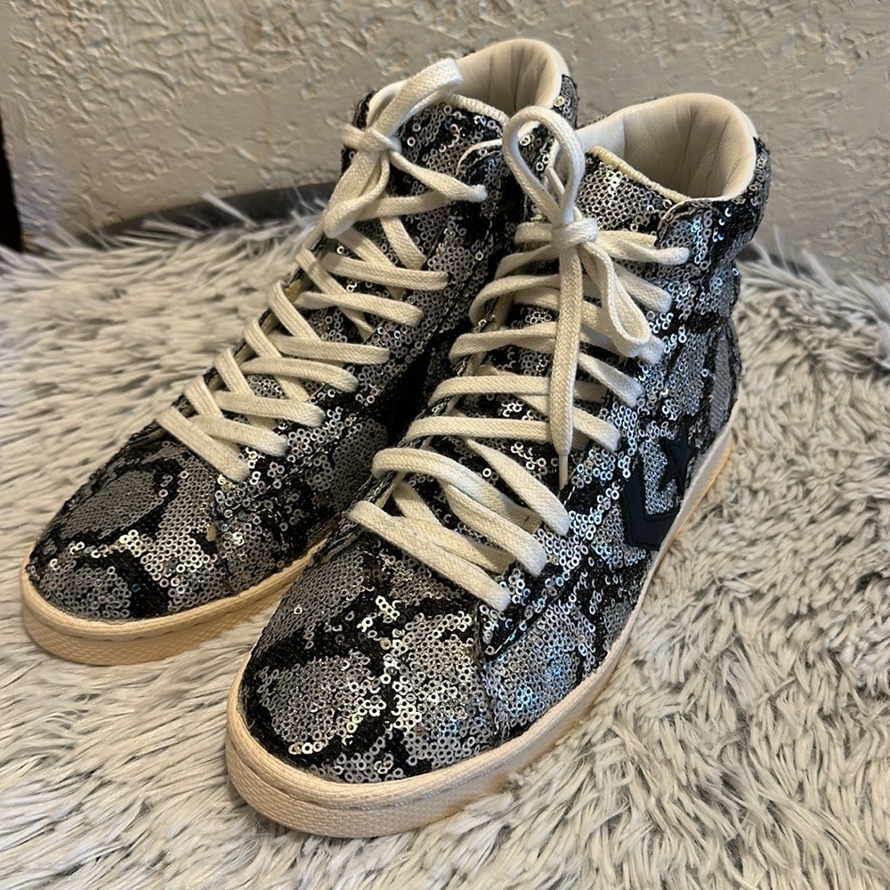 Converse Pro Leather Sequin Women’s -Unisex  High-Top Sneakers